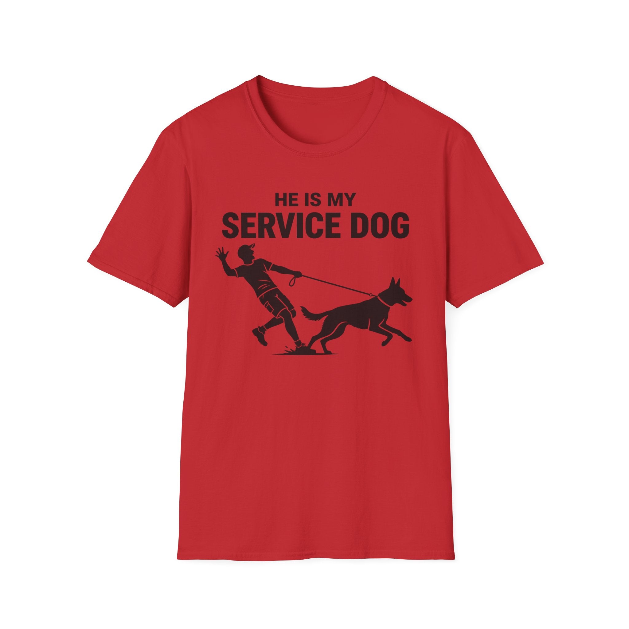 He is my service dog - T-Shirt