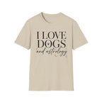 I Love Dogs and Astrology T-Shirt