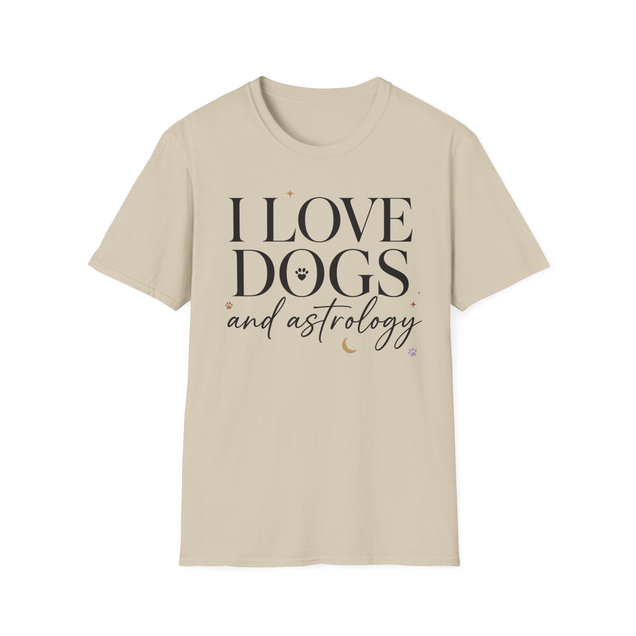 I Love Dogs and Astrology T-Shirt