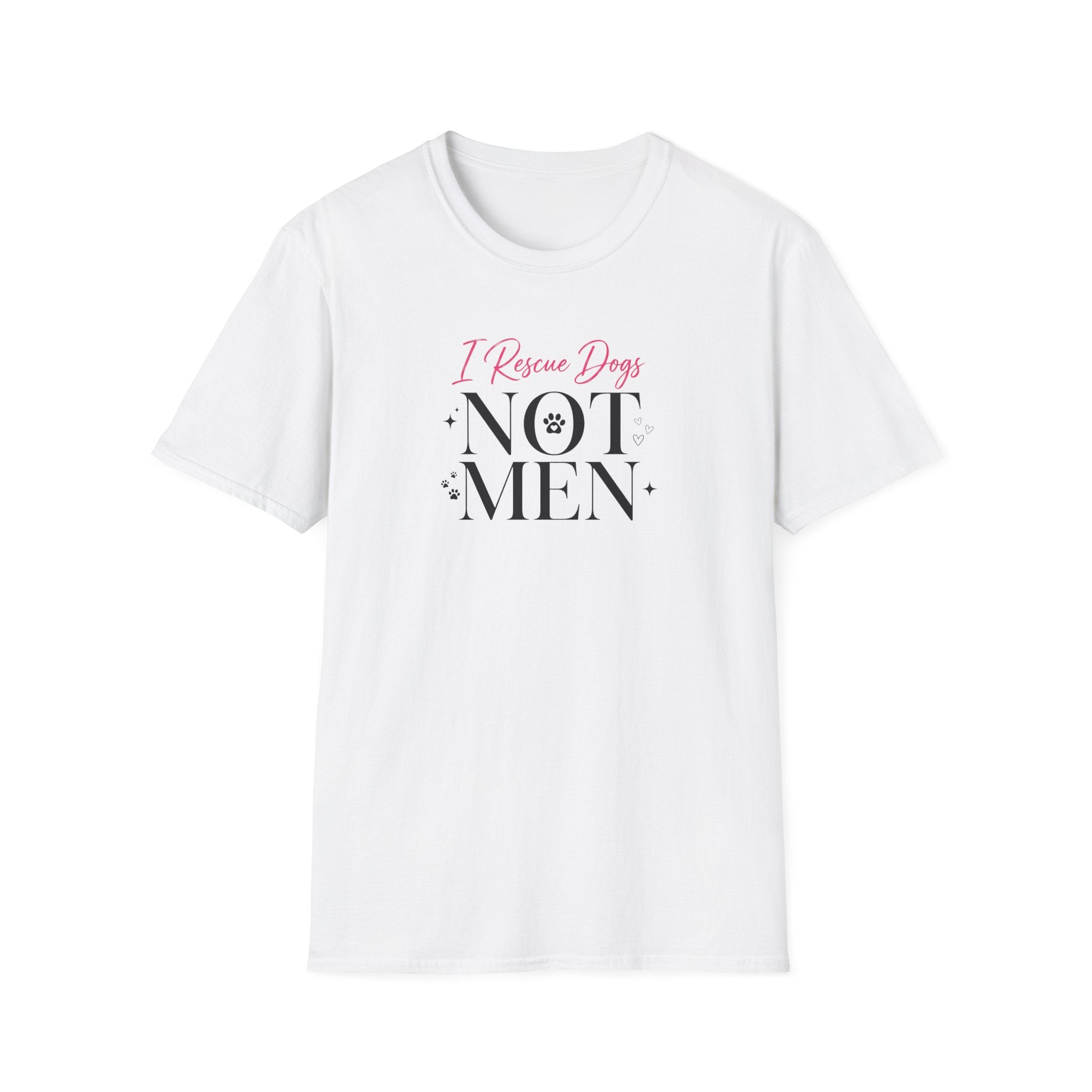 I Rescue Dogs Not Men T-Shirt