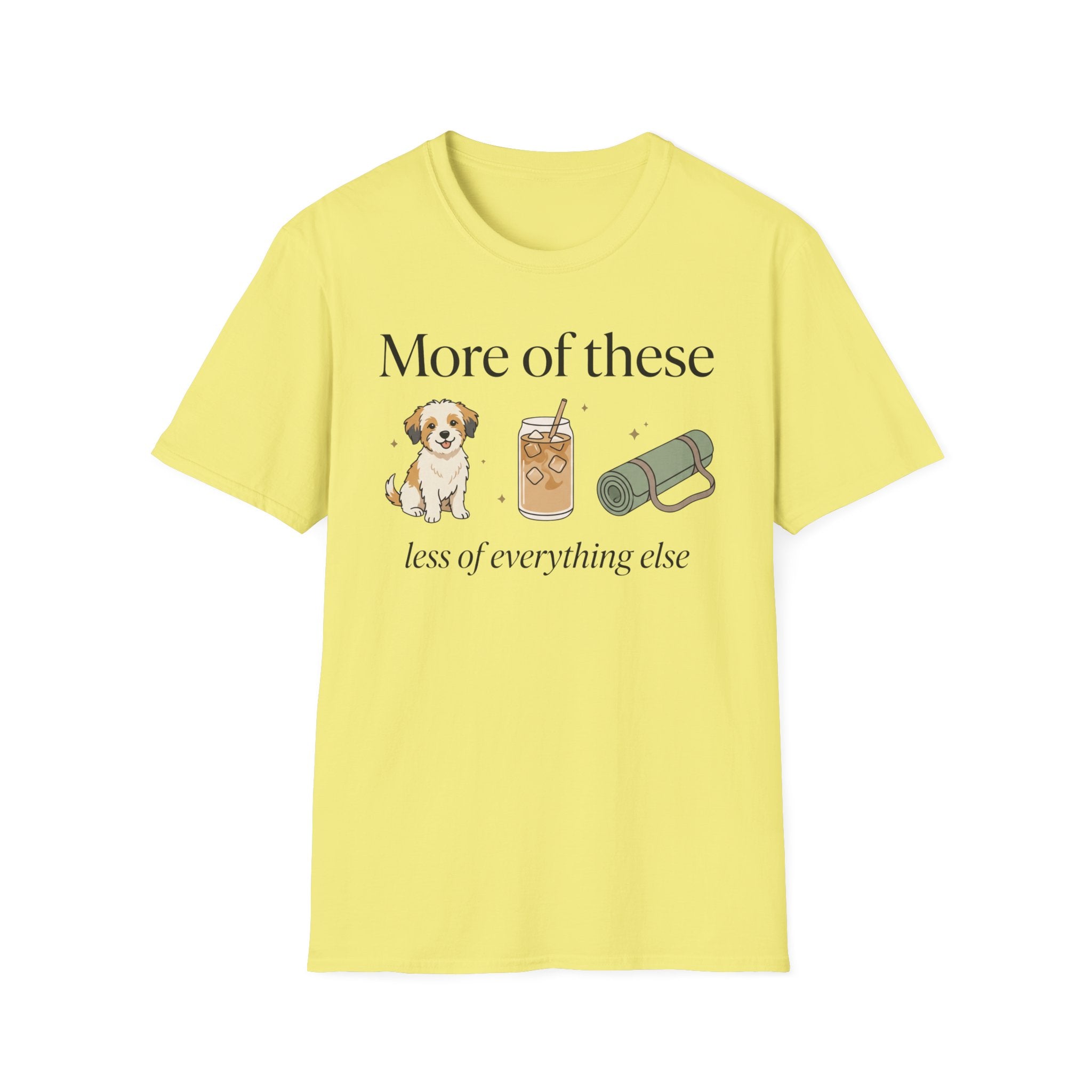 More of Puppies Lattes and Yoga Rug T-Shirt