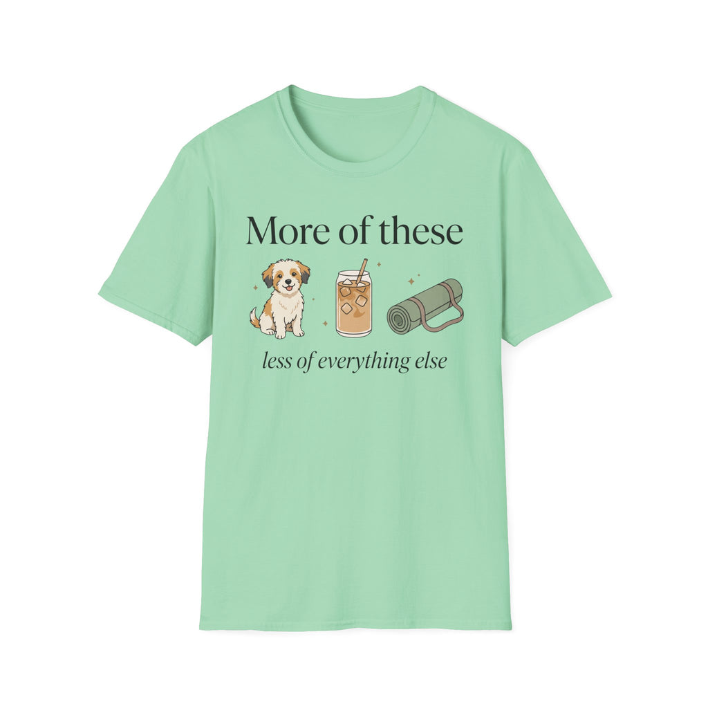 More of Puppies Lattes and Yoga Rug T-Shirt
