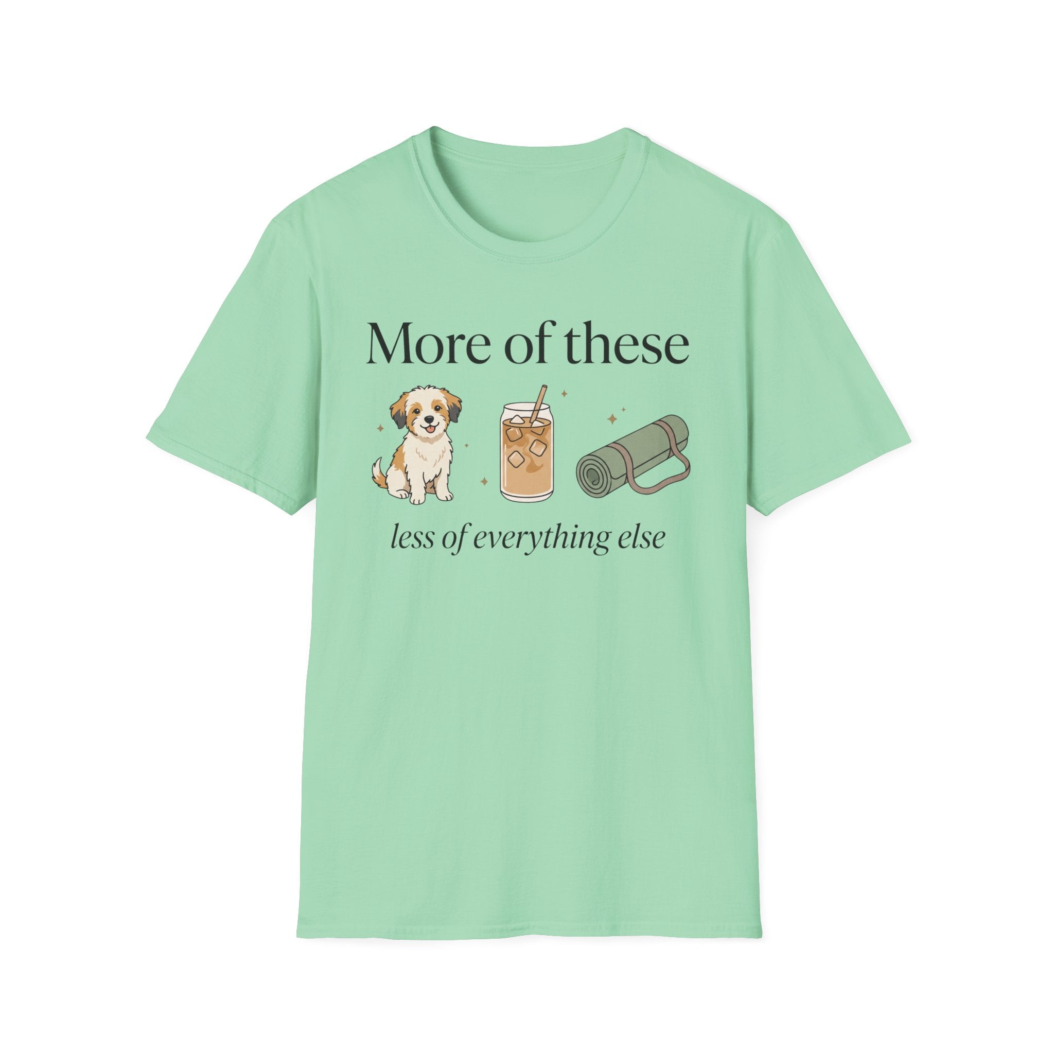 More of Puppies Lattes and Yoga Rug T-Shirt