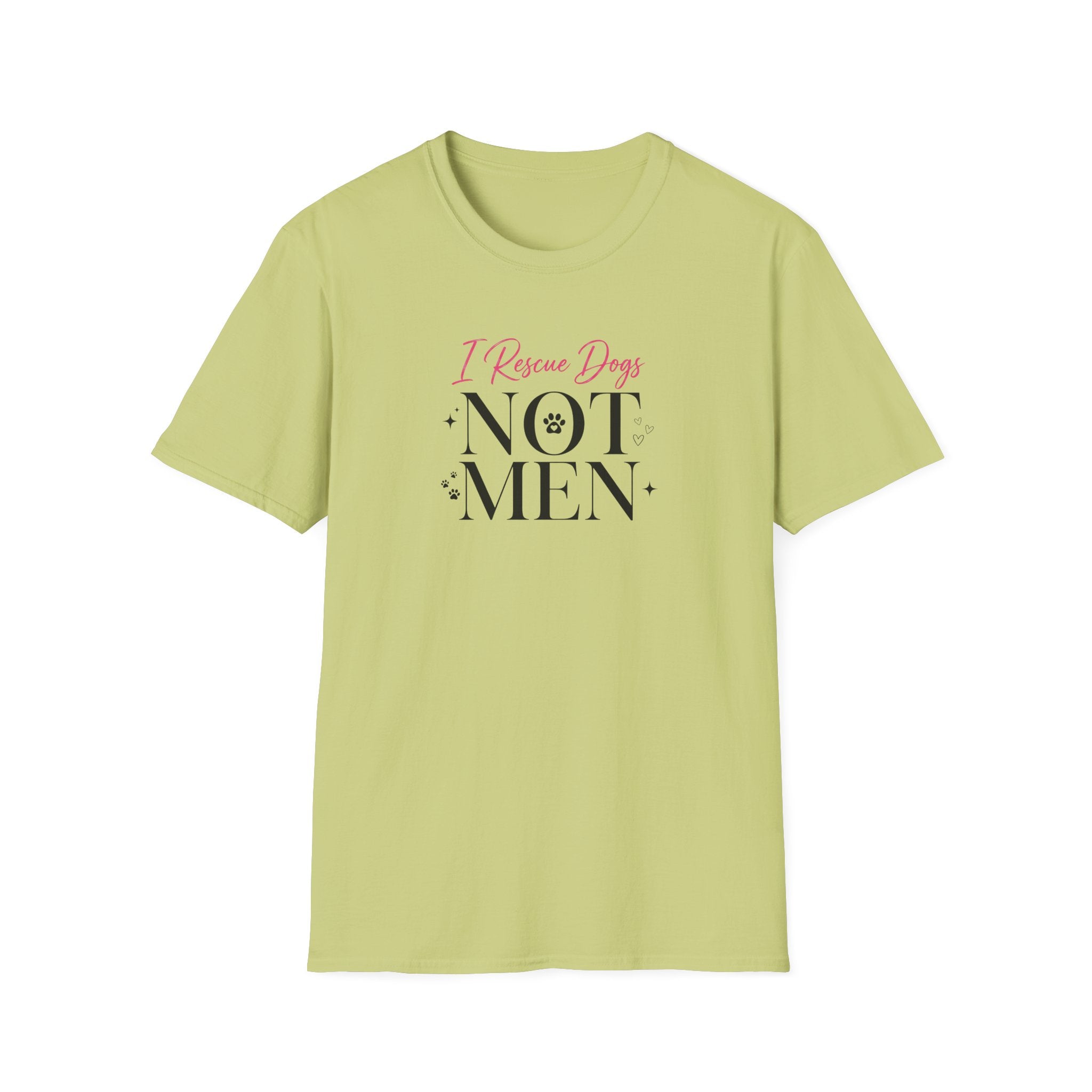 I Rescue Dogs Not Men T-Shirt