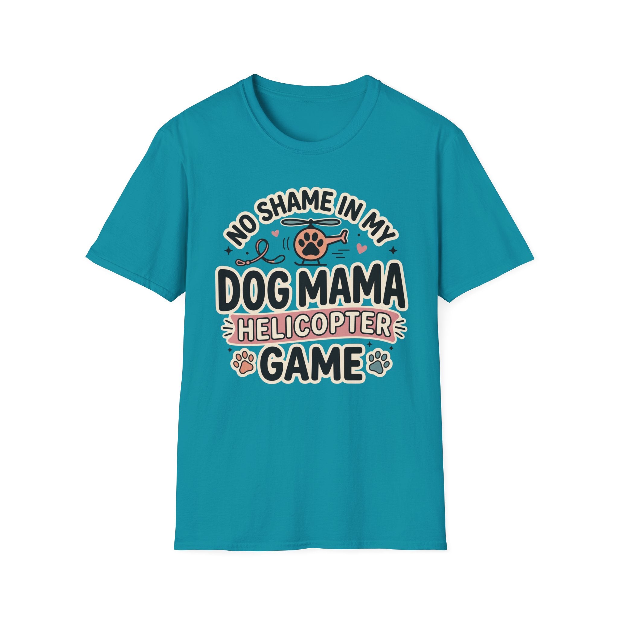 No Shame in My Helicopter Dog Mama Game T-Shirt