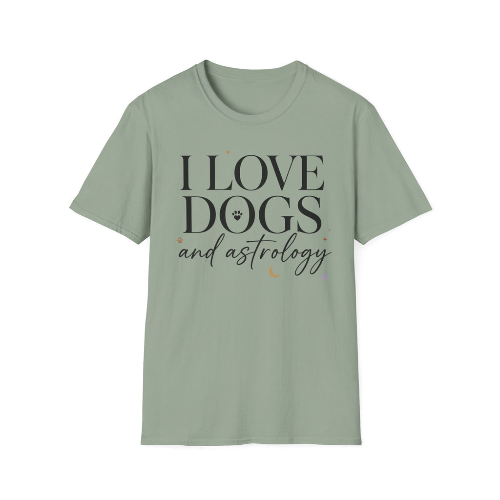 I Love Dogs and Astrology T-Shirt