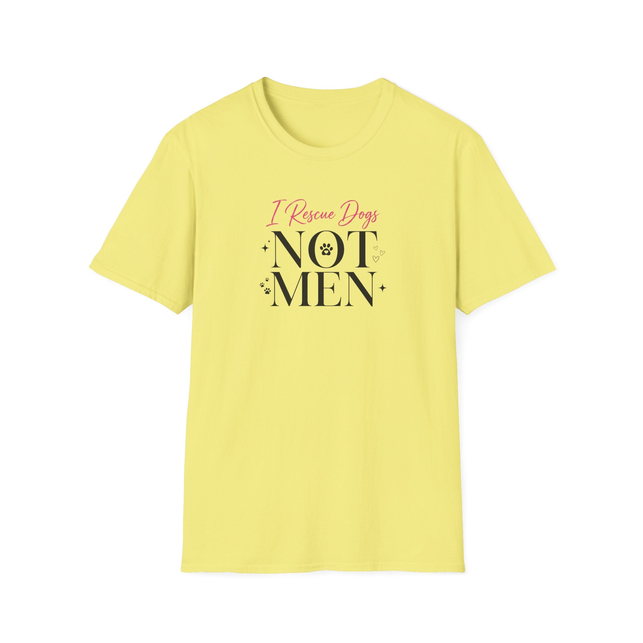 I Rescue Dogs Not Men T-Shirt