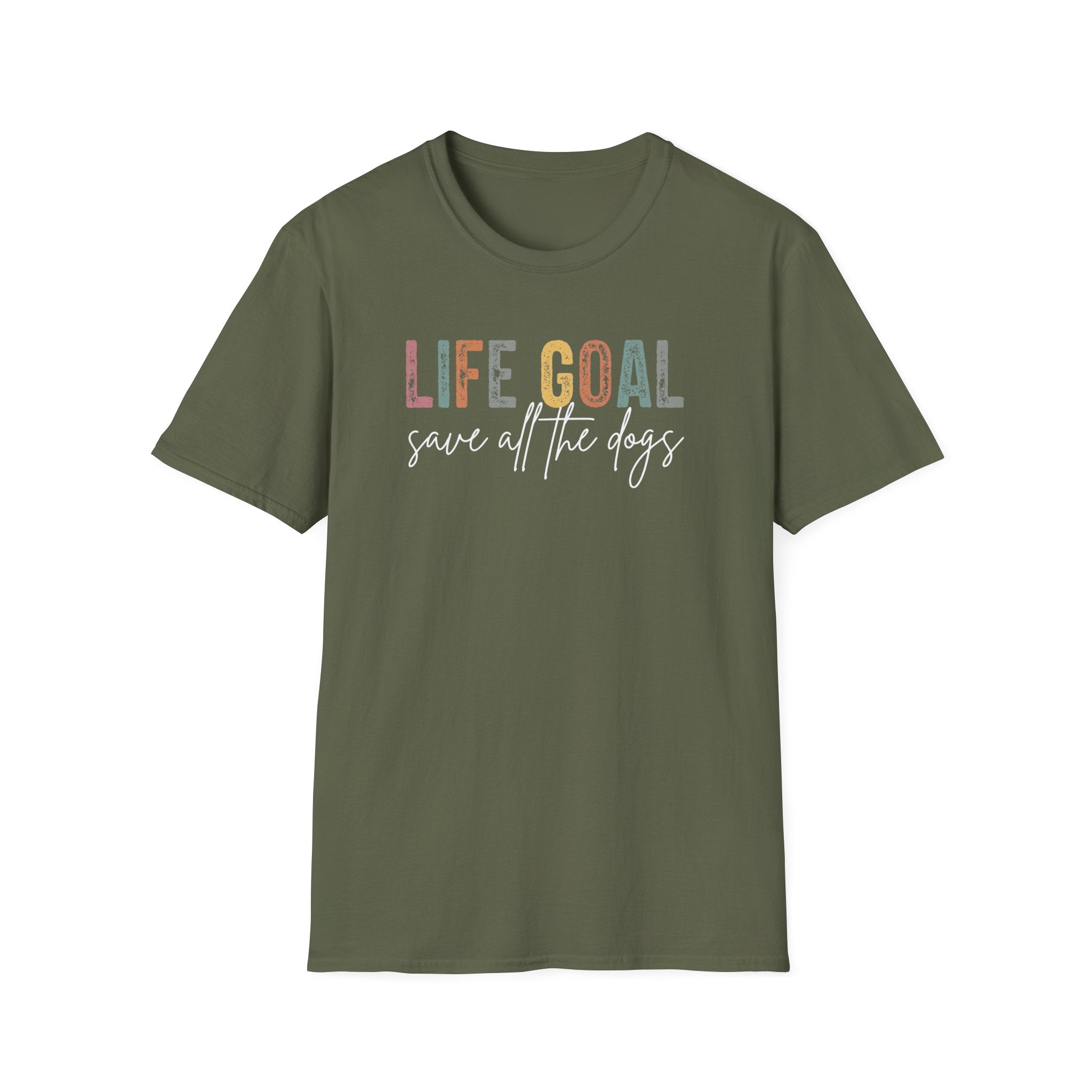 Life Goal Save All The Dogs T-Shirt