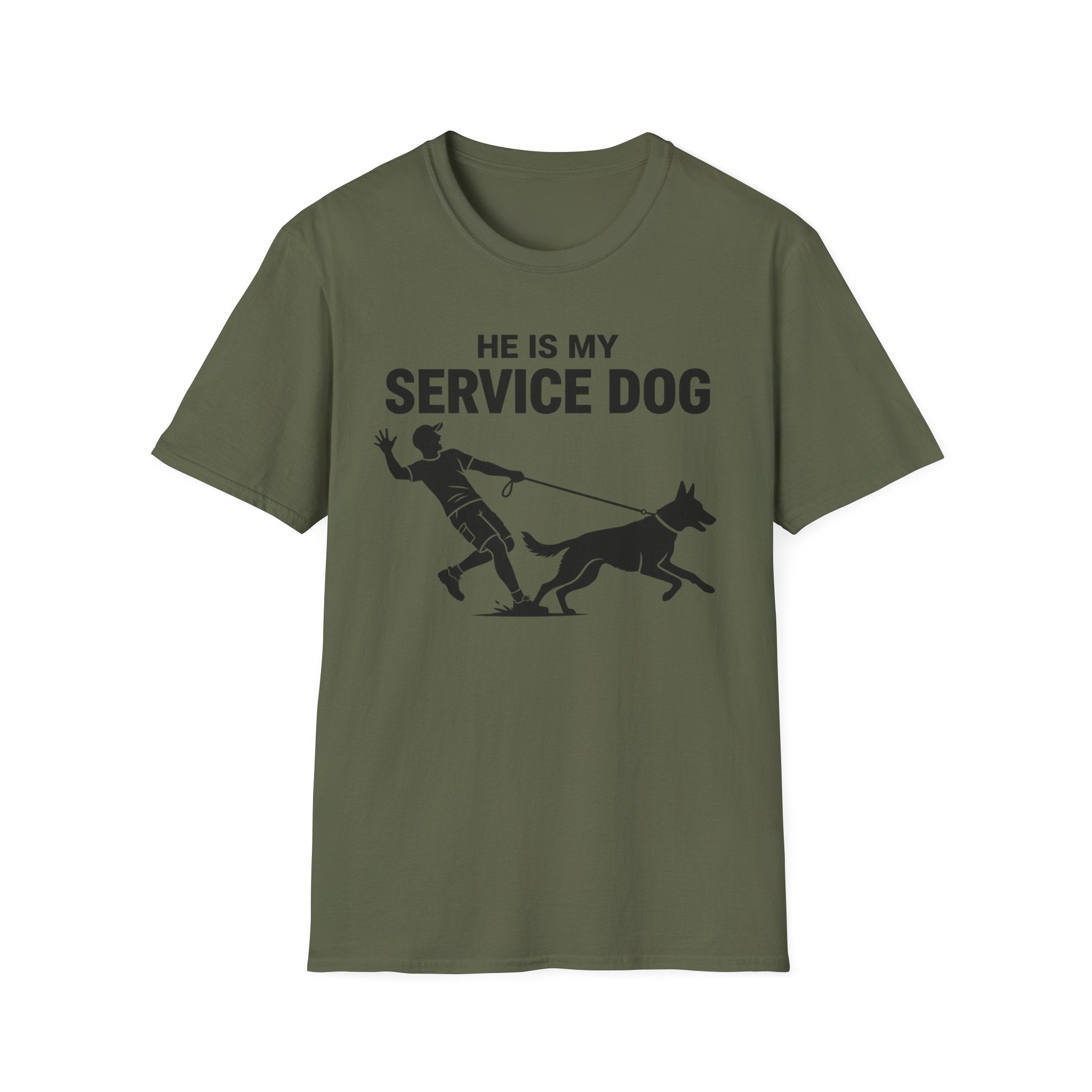 He is my service dog - T-Shirt