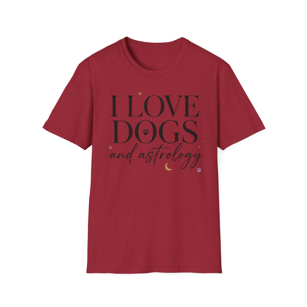 I Love Dogs and Astrology T-Shirt