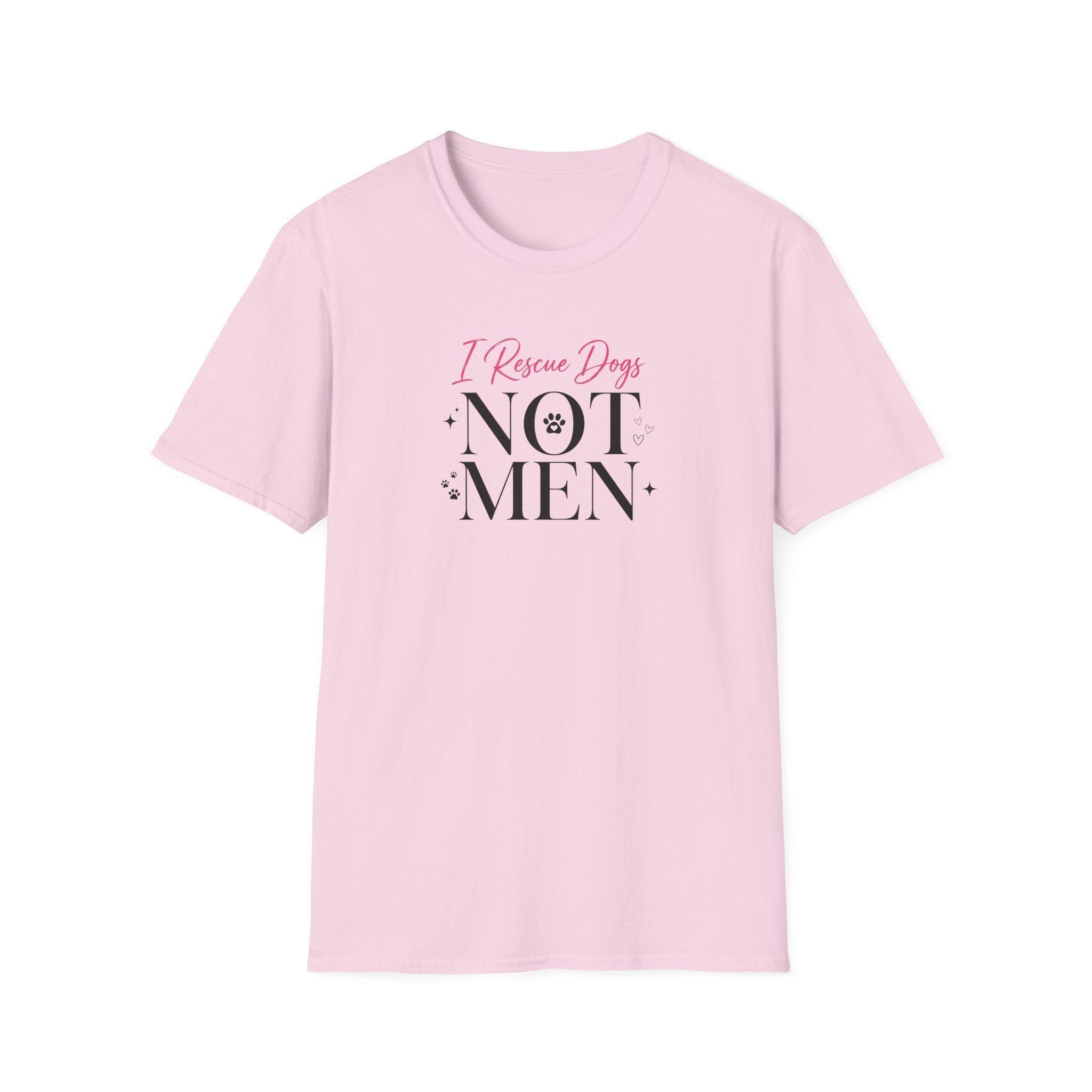 I Rescue Dogs Not Men T-Shirt