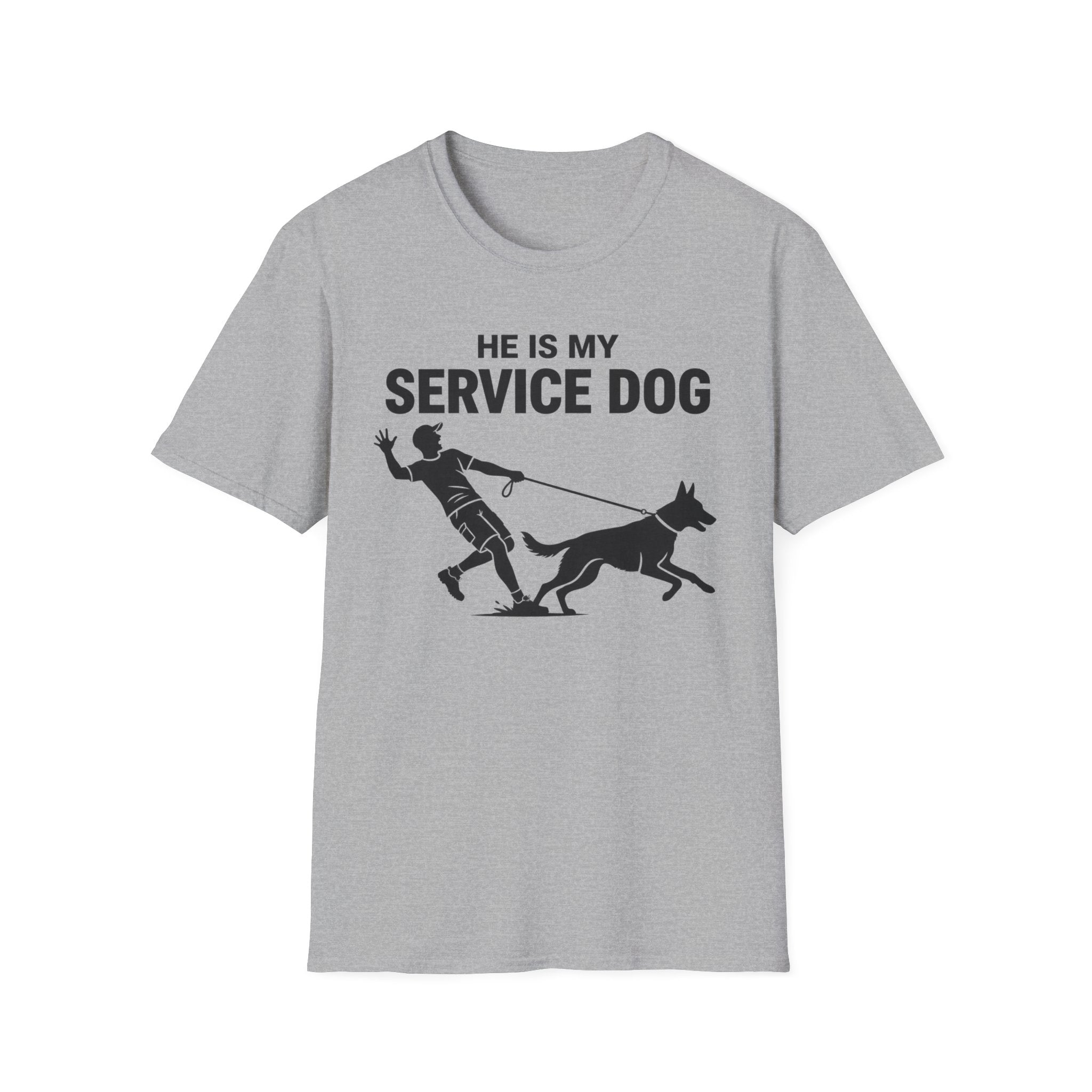 He is my service dog - T-Shirt