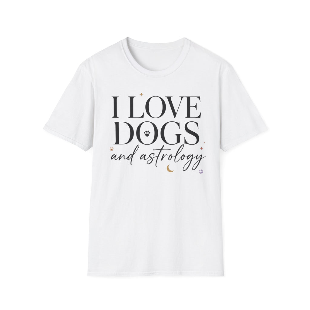 I Love Dogs and Astrology T-Shirt