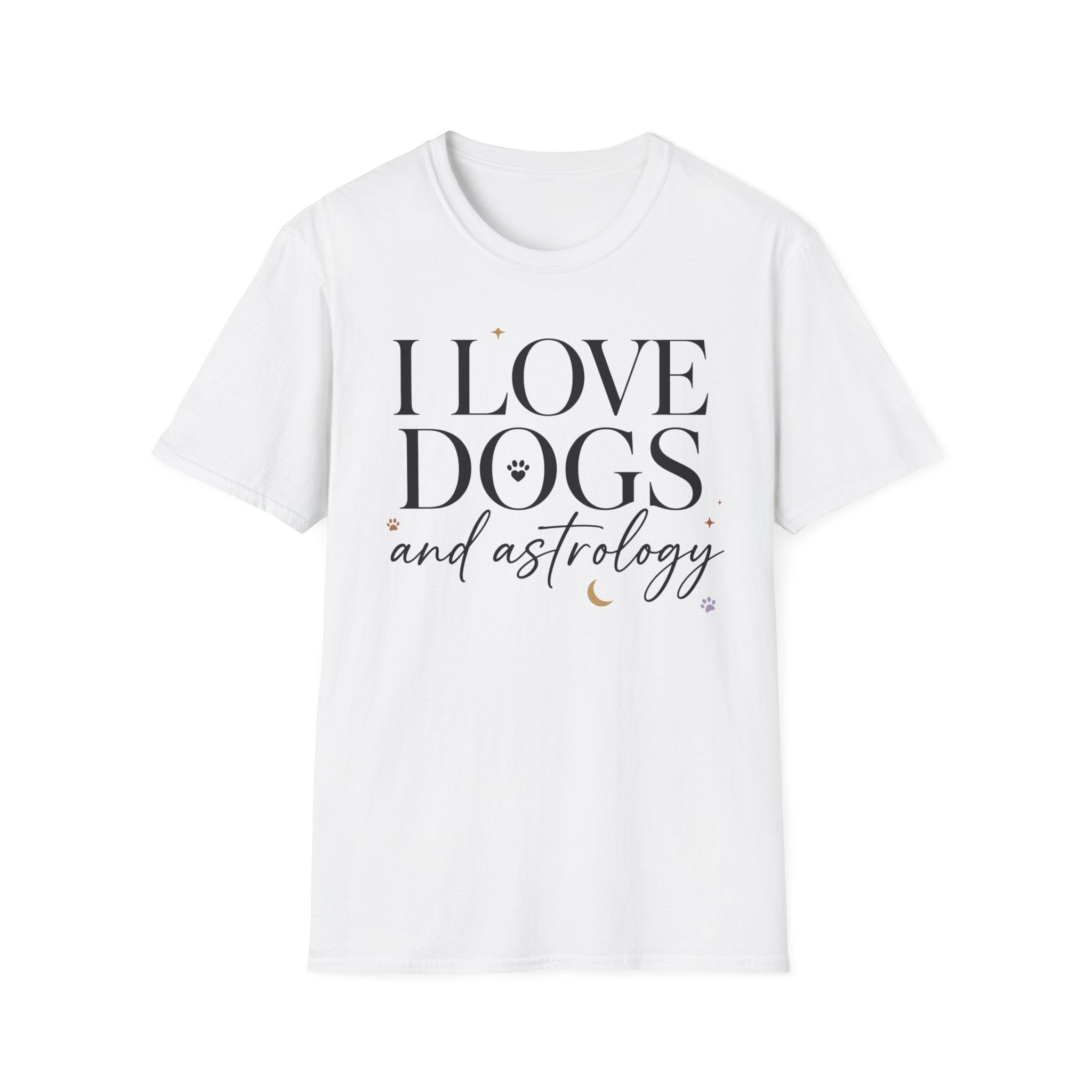 I Love Dogs and Astrology T-Shirt
